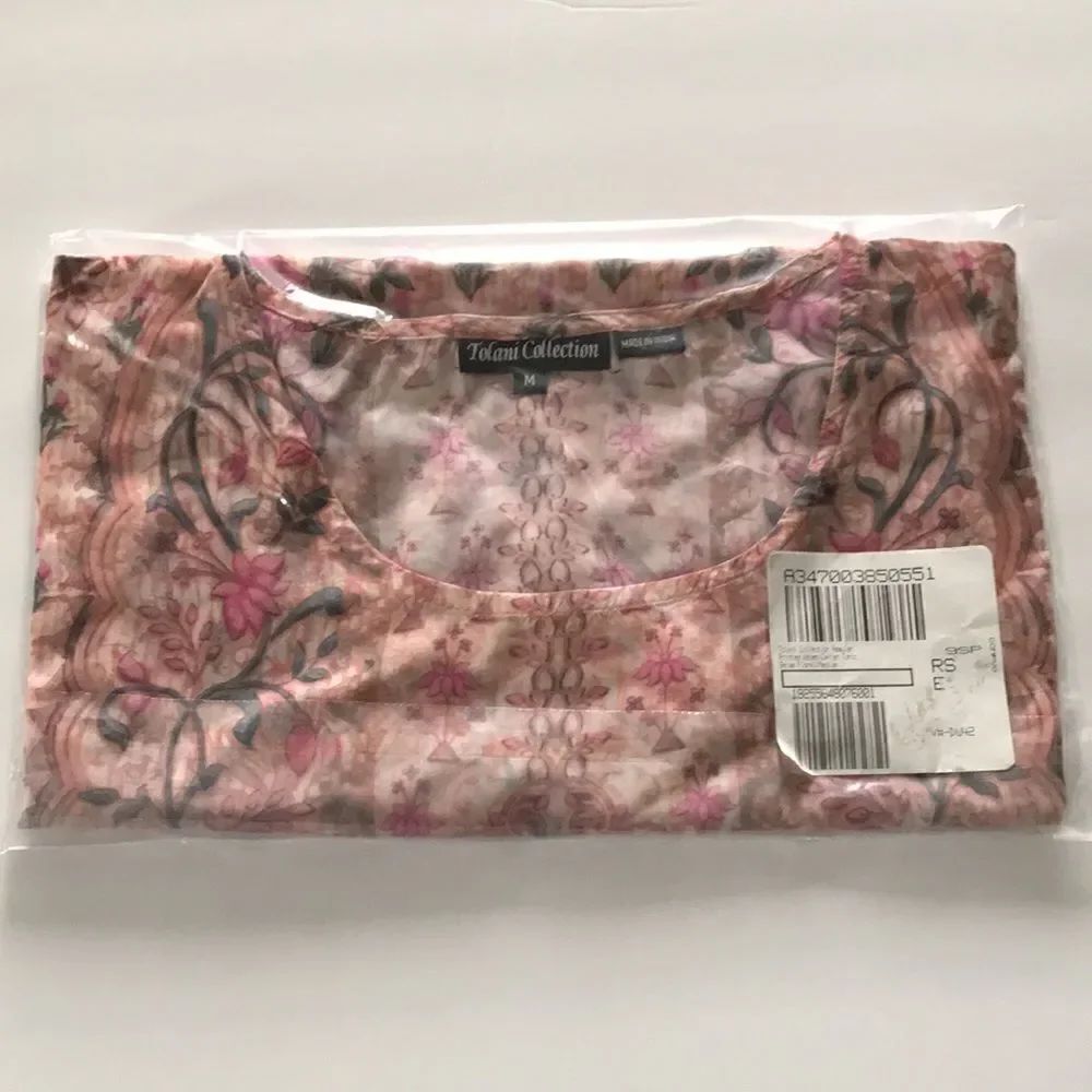 Tolani Collection Regular Printed Woven Caftan Tunic - Picture 6 of 8